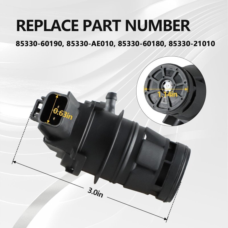 Motor Windshield Washer Pump Replacement For Toyota 4runner Camry Corolla Sienna Tacoma Tundra Mazda Cx7 Cx9 Honda Civic