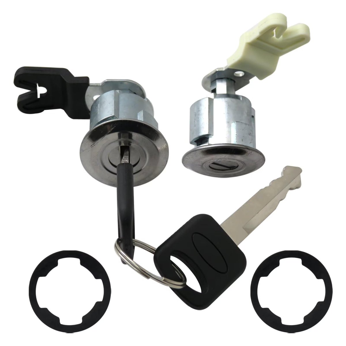 Door Lock And Key Ignition Cylinder Set F87z7821990ba For 1996 Ford Bronco Econoline Van F150 F250 Super Duty Truck 2 Pack
