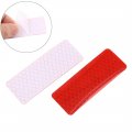 X Autohaux 12pcs Automotive Reflective Stickers Night Visibility Safety Rear Bumper Tape Universal Adhesive For Car 3 8cm Red