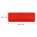 X Autohaux 12pcs Automotive Reflective Stickers Night Visibility Safety Rear Bumper Tape Universal Adhesive For Car 3 8cm Red