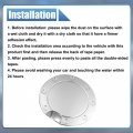 X Autohaux Chrome Plated Fuel Tank Filler Cap For Ford F-150 2015 2016 2017 2018 2019 2020 Gas Door Access Cover Replacement