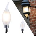 Satco 4w Ca10 Led Light Bulb 3500k Neutral White 350 Lumens Frost Flame Tip 300 Degree Beam E12 Candelabra Base 92 Cri Dimmable 