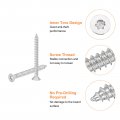 Uxcell 40pcs Flat Head Torx Screws M3 X 30mm 304 Stainless Steel Countersunk Self Tapping Anti-theft Wood Tamper Resistant Fit