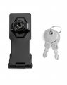 Keyed Hasp Locks 2 Pack 3 Twist Knob Cabinet Locking Latch Safety Lock With Mounting Screws For Cabinets Drawers Toolboxes 