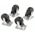 3 Replacement Casters For Global Hardwood Dolly 1000 Lb Cap 4 Pk 