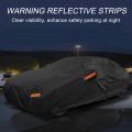 Car Cover Outdoor Waterproof Sun Rain Snow Hail Protection With Left Side Door Zipper Aluminum Film For Kia Rio Sedan