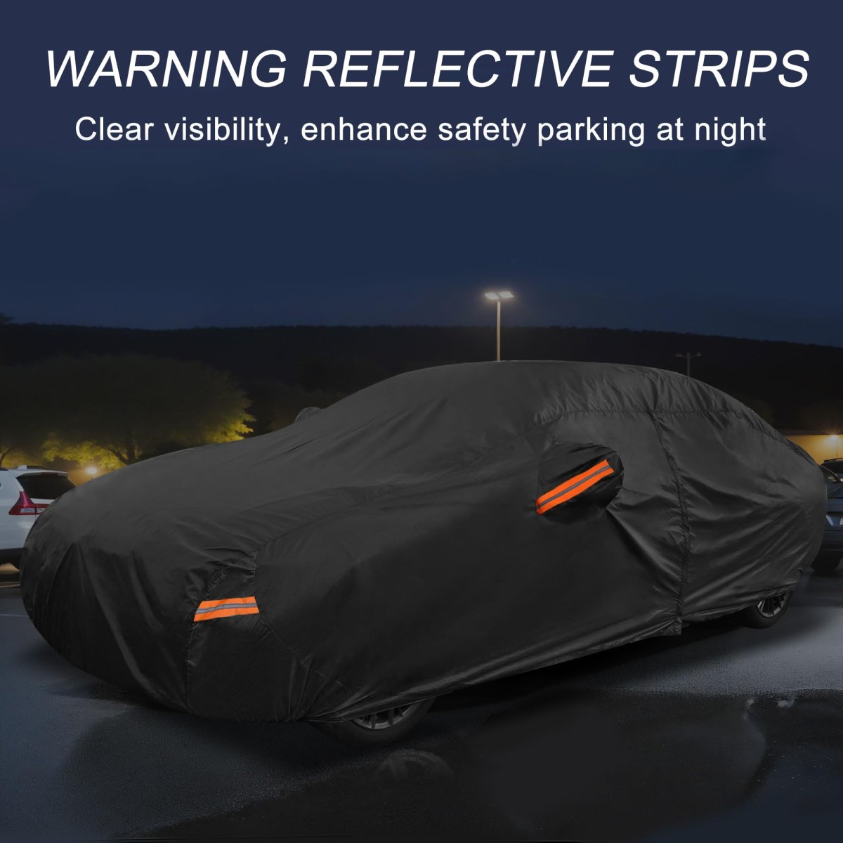 Car Cover Outdoor Waterproof Sun Rain Snow Hail Protection With Left Side Door Zipper Aluminum Film For Kia Rio Sedan
