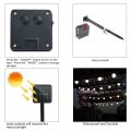 Muequ Solar Bulb String Lights 16ft Globes With 20 Clear Light Waterproof Decoration For Backyard Patio Umbrella Deck Bistro