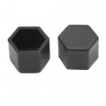 Uxcell 20pcs 21mm Rubber Car Wheel Tire Nut Screw Lug Dust Cover Caps Hub Protector Black