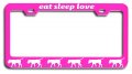 Eat Sleep Love Boerboel Dogs Pets Pn Metal License Plate Frame Tag Holder S54 