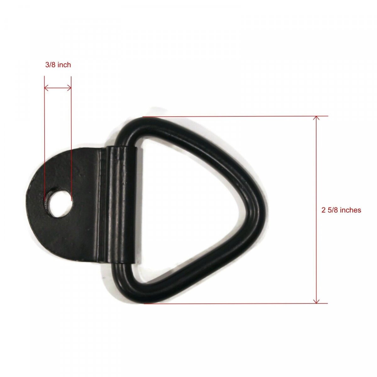 4 Pack 1 In Steel D Ring Tie Downs For Truck Trailer Atv Motorcycle Camper Rope Chain 800 Lbs Working Load Black Alloy