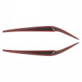 X Autohaux Pair Headlight Eye Lid Cover Decoration Styling Sticker For Bmw G30 530i 540i M5 2017-2022 Carbon Fiber Pattern