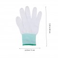 Supvox 10 Pairs Pu Finger Gloves Cotton For Men Marching Free Welding Labour Hand