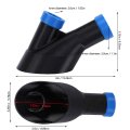 Car Vacuum Blowing Nozzle Head 2 In 1 Air Blow Attachment For Interior Seat Cleaning