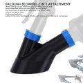 Car Vacuum Blowing Nozzle Head 2 In 1 Air Blow Attachment For Interior Seat Cleaning