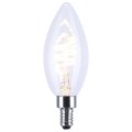 Satco 4 Watt B11 Reminiscent Led Filament Light Bulb 3000k Soft White 350 Lumens 90 Cri Clear Finish Candelabra E12 Base 360