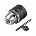 Uxcell Drill Chucks 1 5-10mm Capacity 3 8-24 Unf Threaded With Chuck Key For Electric Impact Corded Cordless