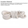 Uxcell Silicone Foam Seal Strip 8mm 0 31 Dia 2 5 Meters 8 21 Ft Long Sponge Rubber Weather Round Cord Solid For Diy Gasket