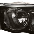 Auto Dynasty Smoked Housing Amber Corner Headlight Lamps Tool Kit Compatible With Dodge Ram 1500 2500 3500 02-05