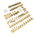 Keenso Automotive Air Conditioning Leak Test Kit 77pcs Brass Ac Detection Tools Connector Repair For Car Auto 