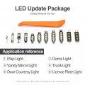 14pcs Accord Interior Led Lights Bulb Kit For Honda 2008 2009 2010 2011 2012 Map Dome Trunk Super Bright 6000k White Light