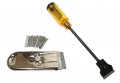 Toolusa 2 Piece Scraper Set Long Short With Extra Single Blades