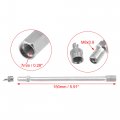 X Autohaux 1 Set 5 91 Dually Valve Stem Extenders Straight Dual Tire Extension For Car Truck Rv Pickup Motorcycle Silver Tone