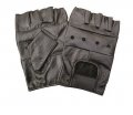 Cowhide Leather Fingerless Gloves W Padded Palm Al-3000-s 
