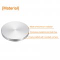 Uxcell M8 Thread 60mm Diameter Round Shape Aluminum Disc Hardware 1pcs Circle Glass Top Adapter For Table