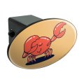 Graphics More Crab Dubstep Funny Humor Oval Tow Trailer Hitch Cover Plug Insert
