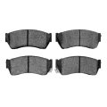 Disc Brake Pads For Geo Metro 1990 To 1997 Semi Metallic Friction Mechanical Pad Wear Sensor 1 76 Inner Height 4 23 In Width 
