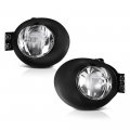 Chrome Housing Front Fog Light Driving Lamp Assembly For 2002-2008 Dodge Ram 1500 2500 3500 Pickup Truck Bezel Universal Wiring 