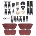 106 Pcs Oscillating Multitool Blades Metal Cutting Set Universal Saw Multi-purpose Blade With Sandpaper For Wood Plastic