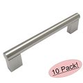 Cosmas 377-128sn Satin Nickel Cabinet Hardware Contemporary Style Bar Handle Pull 5 Inch 128mm Hole Centers 10 Pack 