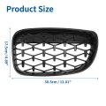 Front Hood Bumper Grille For Bmw 128i 135i 135is E87 No 51137166439 51137166440 Kidney Grill Diamond Star Black 1 Pair