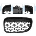 Front Hood Bumper Grille For Bmw 128i 135i 135is E87 No 51137166439 51137166440 Kidney Grill Diamond Star Black 1 Pair