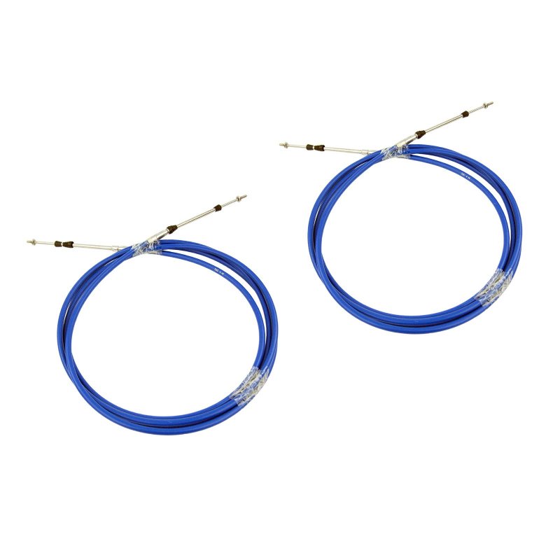 Marine 33c Throttle Shift Remote Control Box Cable For Yamaha Outboard Engine Boat Motor Steering System Blue 13ft 2 Pcs