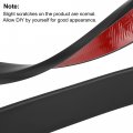 X Autohaux 2pcs 4 5cm 1 5m Car Wheel Mudguard Strip Extension Eyebrow Trim Protector Decoration Black