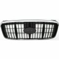 Front Grille And Insert For Hyundai Elantra 2001 2003 Black Chrome Abs Plastic Hy1200117 863502d070 