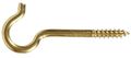 The Hillman Group 852431 162 X 2-9 16 In Solid Brass Round Ceiling Type Screw Hook 3-pack 