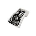 Vicenza Designs K1255 Sanzio Linking Lines Finger Pull Knob Antique Silver 