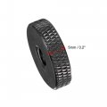 Uxcell Flat Knurled Nut M6 X 20mm 5mm Thumb Nuts Lock Adjusting Aluminum Alloy Black 5pcs