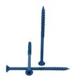1 4 In X Flat Head Concrete Screw Anchors 100 Piece Set With Drill Bit Miami Dade Compliant Blue Alloy Steel Tapcons 
