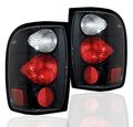 Altezza Style Tail Brake Lights Rear Lamps Black For 1998 2001 Ford Ranger Waterproof Polycarbonate Lens Pair 