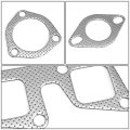 Aluminum Exhaust Manifold Header Gasket Set Compatible With 91-94 240sx 2 4l Dohc