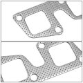 Aluminum Exhaust Manifold Header Gasket Set Compatible With 91-94 240sx 2 4l Dohc