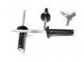 Black 3 16 Small Head Tri-fold Exploding Aluminum Mandrel Pop Rivets 25 Pack 