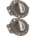 Door Handles Interior Front Rear Driver Left Side Replacement Fit 2006-2010 For Jeep Commander Inside Inter Texture Khaki