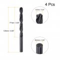Uxcell 6542 High Speed Steel Straight Shank Twist Jobber Drill Bit Fully Ground Black Oxide Bits 8 8mm Diameter 123mm Total