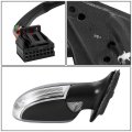 Auto Dynasty Vw1321123 Factory Style Passenger Right Side Mirror Manual Folding Power Adjust Heated Glass Turn Signal Puddle